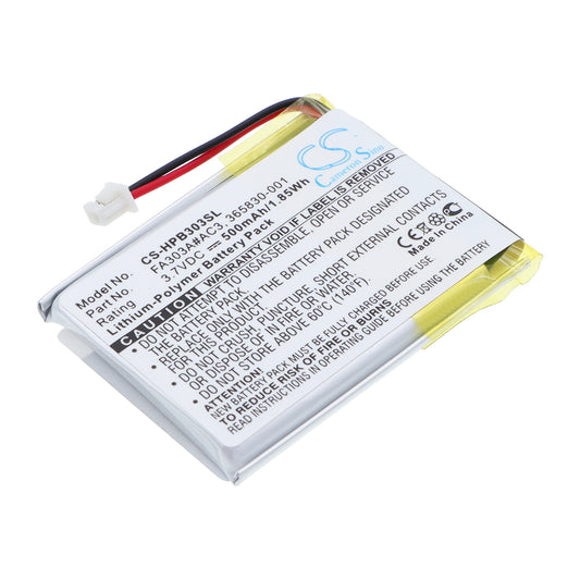 Replacement Battery for HP Bluetooth Stereo Headphones – Wireless Headset – 500mAh / 3.7V