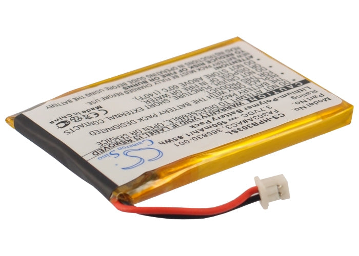Replacement Battery for HP  Bluetooth Stereo Headphones – Wireless Headset – 500mAh/1.85Wh / 3.7V