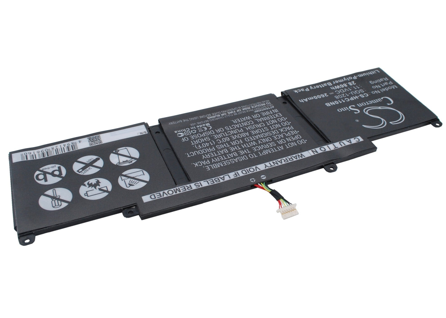 Replacement Battery for HP  Chromebook 11 – Notebook, Laptop – 2600mAh / 28.86Wh / 11.1V