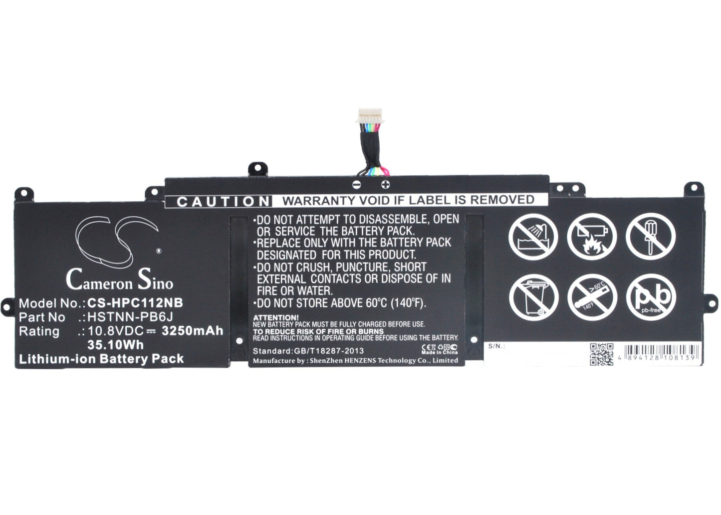 Replacement Battery for HP  Chromebook 11 G3 – Notebook, Laptop – 3250mAh / 35.10Wh / 10.8V