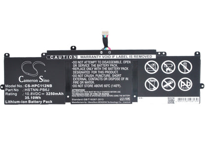 Replacement Battery for HP  Chromebook 11 G3 – Notebook, Laptop – 3250mAh / 35.10Wh / 10.8V