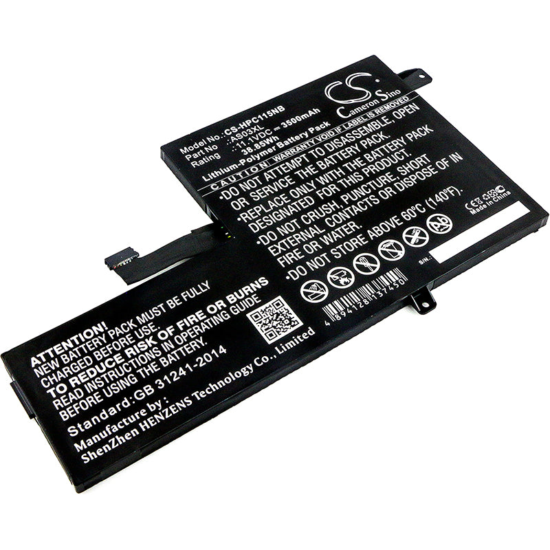 Replacement Battery for HP Chromebook 11 G5 EE – Notebook, Laptop – 3500mAh / 11.1V - image 1