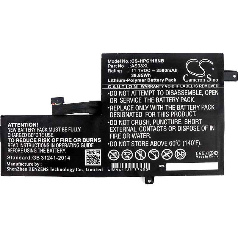 Replacement Battery for HP Chromebook 11 G5 EE – Notebook, Laptop – 3500mAh / 11.1V - image 3