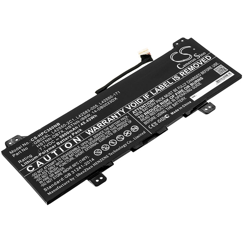 Replacement Battery for HP Chromebook X360 11 – Notebook, Laptop – 5900mAh / 7.7V - image 1