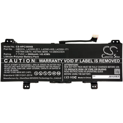 Replacement Battery for HP Chromebook X360 11 – Notebook, Laptop – 5900mAh / 7.7V - image 3