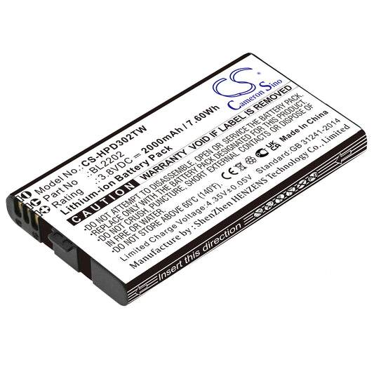 Replacement Battery for Hytera BD300 – Two-Way Radio – 2000mAh / 3.8V - image 1