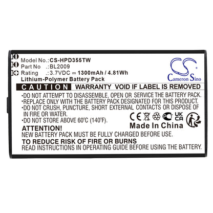 Replacement Battery for Hytera PD355 – Two-Way Radio – 1300mAh / 3.7V - image 3