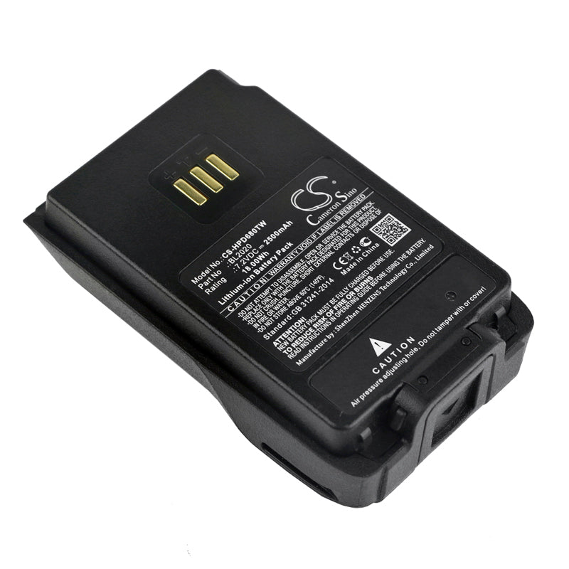 Replacement Battery for Hytera PD402 PD412, PD500 UL913, – 2500mAh / 18.00Wh