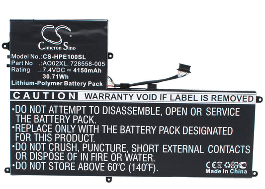 Replacement Battery for HP ElitePad 1000 – Tablet – 4150mAh / 7.4V - image 1