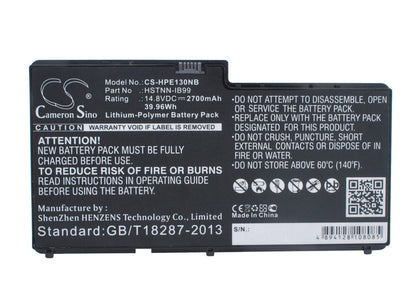 Replacement Battery for HP  Envy 13 – Notebook, Laptop – 2700mAh / 39.96Wh / 14.8V