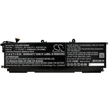 Replacement Battery for HP Envy 13-AD159TX – Notebook, Laptop – 4350mAh / 11.55V - image 3