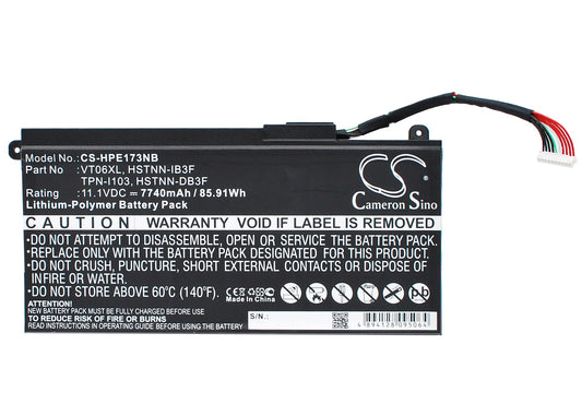 Replacement Battery for HP Envy 17-3000 – Notebook, Laptop – 7740mAh / 11.1V