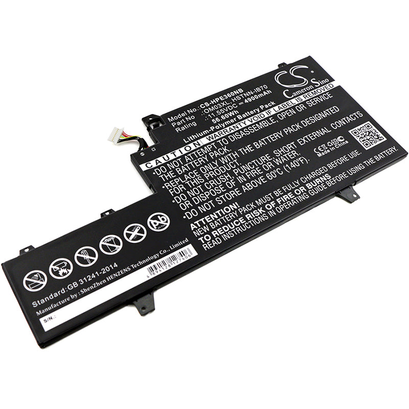 Replacement Battery for HP EliteBook x360 1030 G2 – Notebook, Laptop – 4900mAh / 11.55V - image 1