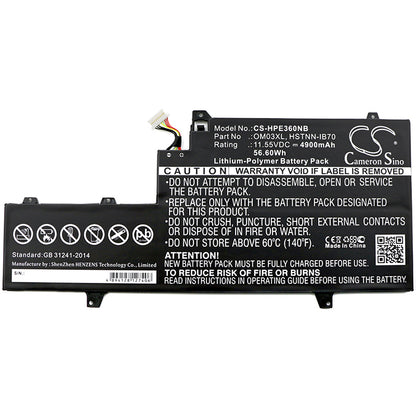 Replacement Battery for HP EliteBook x360 1030 G2 – Notebook, Laptop – 4900mAh / 11.55V - image 3