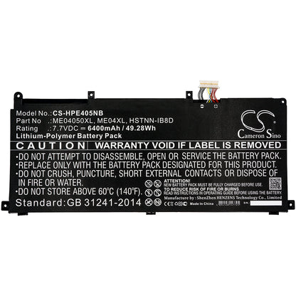 Replacement Battery for HP Elite x2 1013 – Notebook, Laptop – 6400mAh / 7.7V - image 3