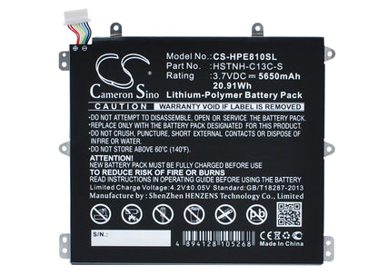 Replacement Battery for HP Slate 8 Pro – Tablet – 5650mAh / 3.7V - image 1