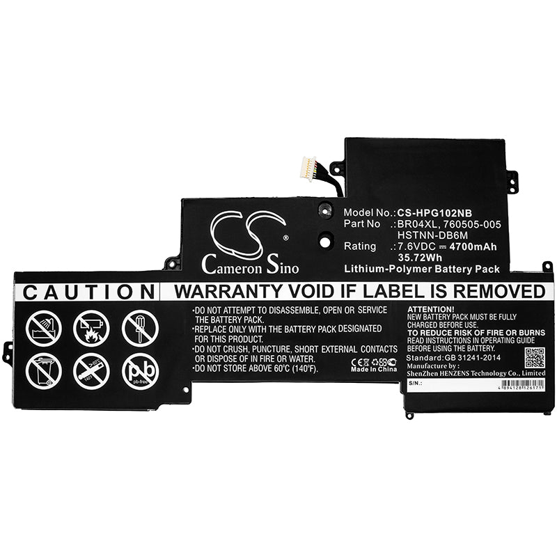 Replacement Battery for HP EliteBook Folio 1020 – Notebook, Laptop – 4700mAh / 7.6V - image 3