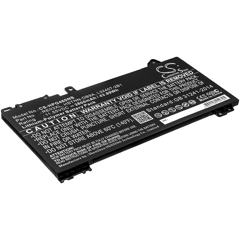 Replacement Battery for HP  66 Pro 13 G2 – Notebook, Laptop – 3800mAh / 43.89Wh / 11.55V