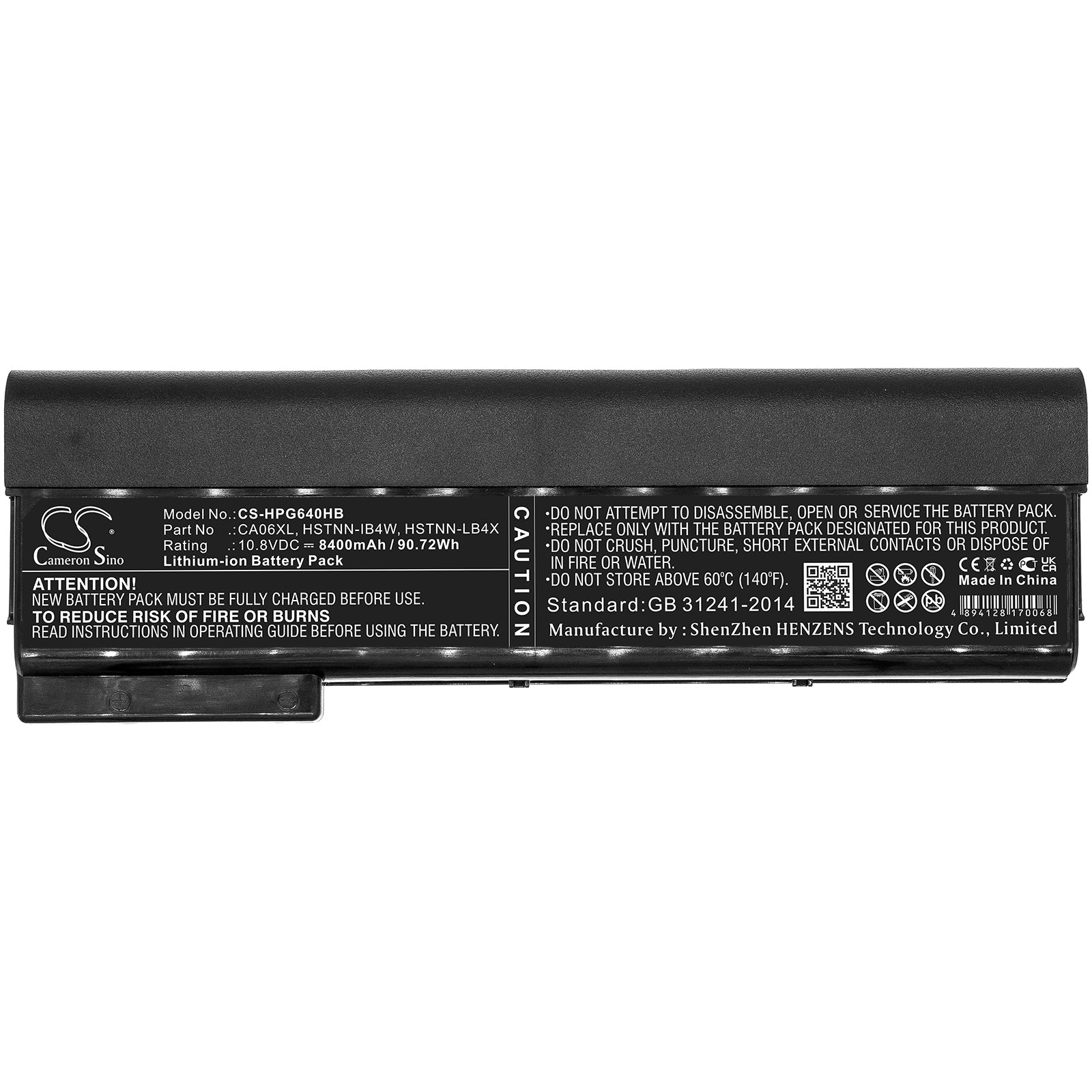 Replacement Battery for HP ProBook 640 G1 – Notebook, Laptop – 8400mAh / 10.8V - image 3
