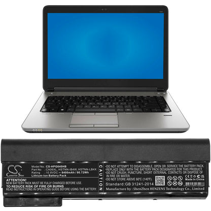 Replacement Battery for HP ProBook 640 G1 – Notebook, Laptop – 8400mAh / 10.8V - image 4