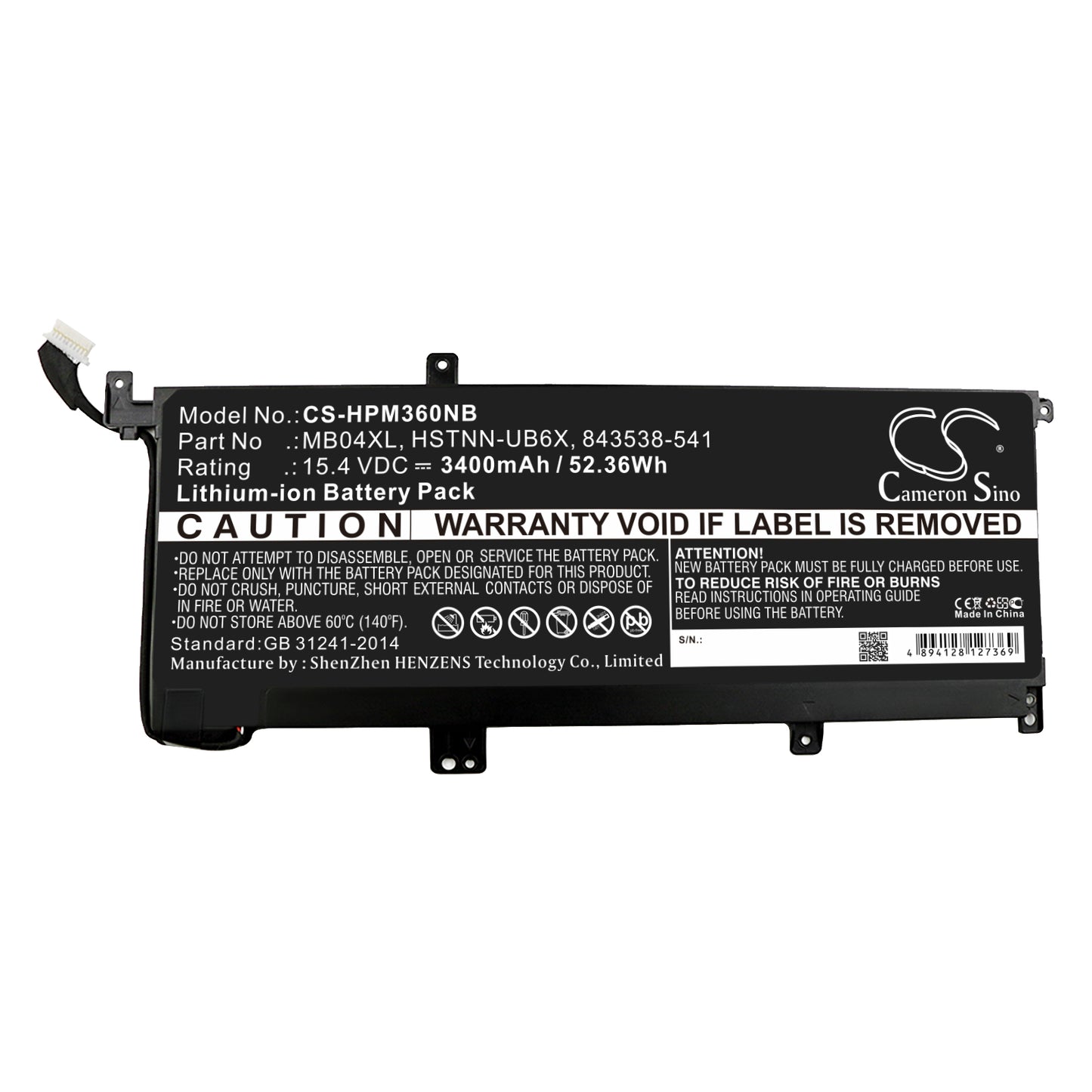 Replacement Battery for HP Envy X360 M6 – Notebook, Laptop – 3400mAh / 15.4V - image 3