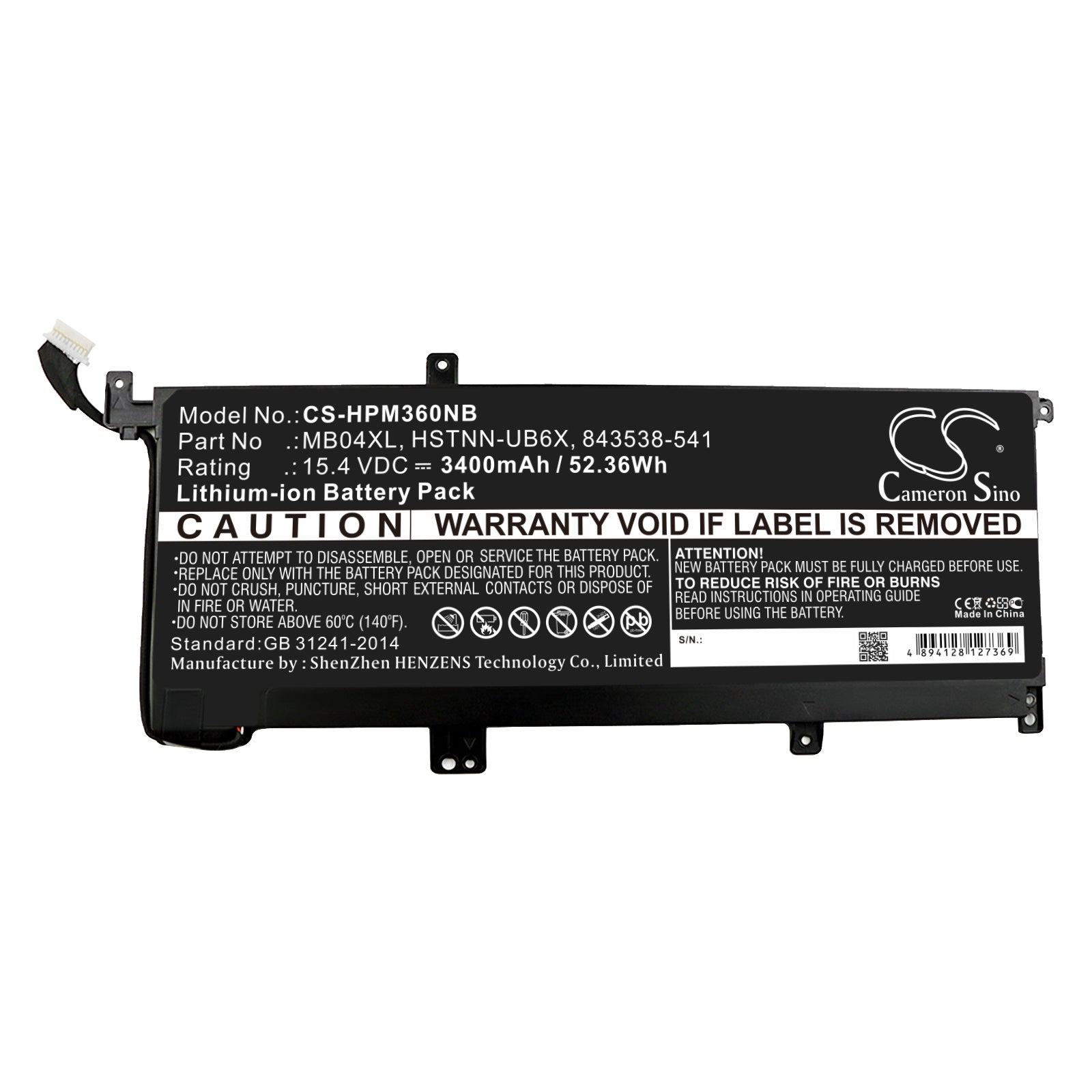 Replacement Battery for HP Envy X360 M6 – Notebook, Laptop – 3400mAh / 15.4V - image 3