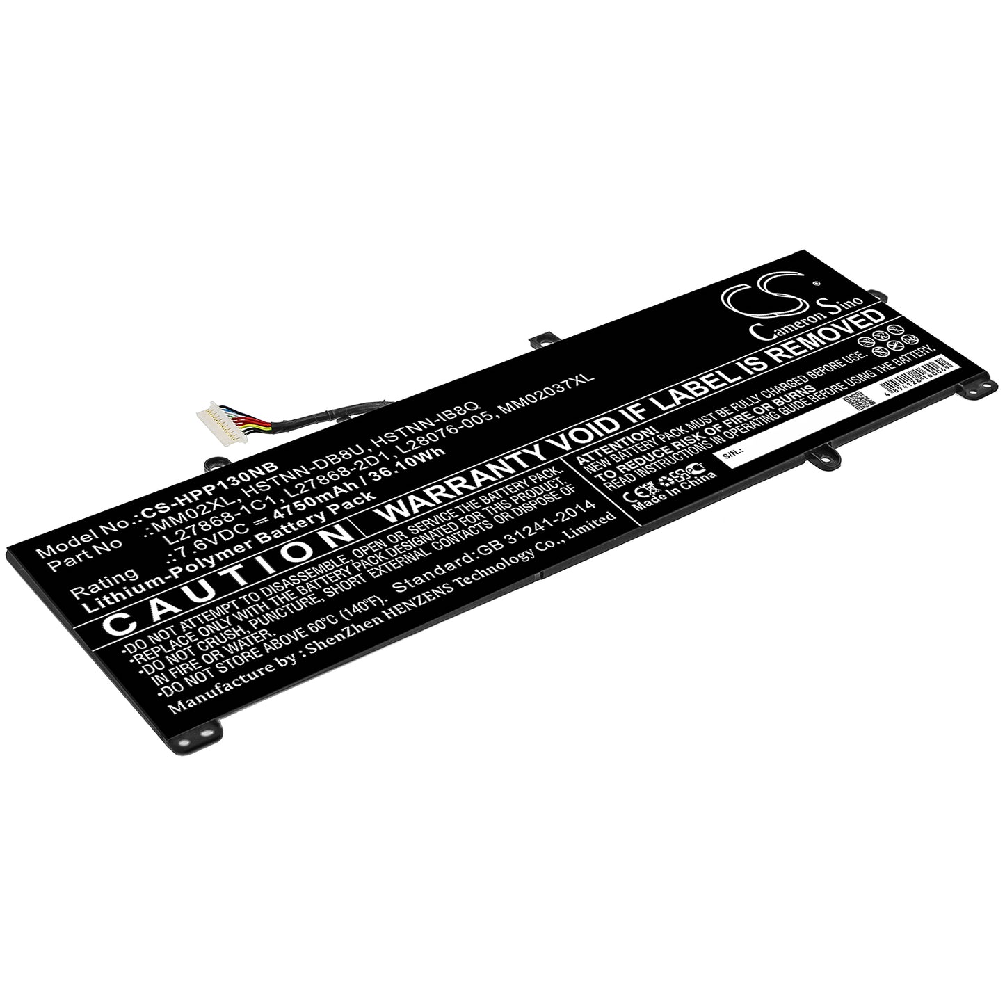 Replacement Battery for HP Pavilion 13-AN0006TU 5GR09PA – Notebook, Laptop – 4750mAh / 7.6V - image 1