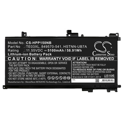 Replacement Battery for HP Pavilion 15 UHD – Notebook, Laptop – 5100mAh / 11.55V - image 3