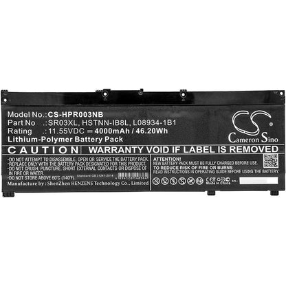 Replacement Battery for HP  Envy x360 15-cn0000 – Notebook, Laptop – 4000mAh / 46.20Wh / 11.55V