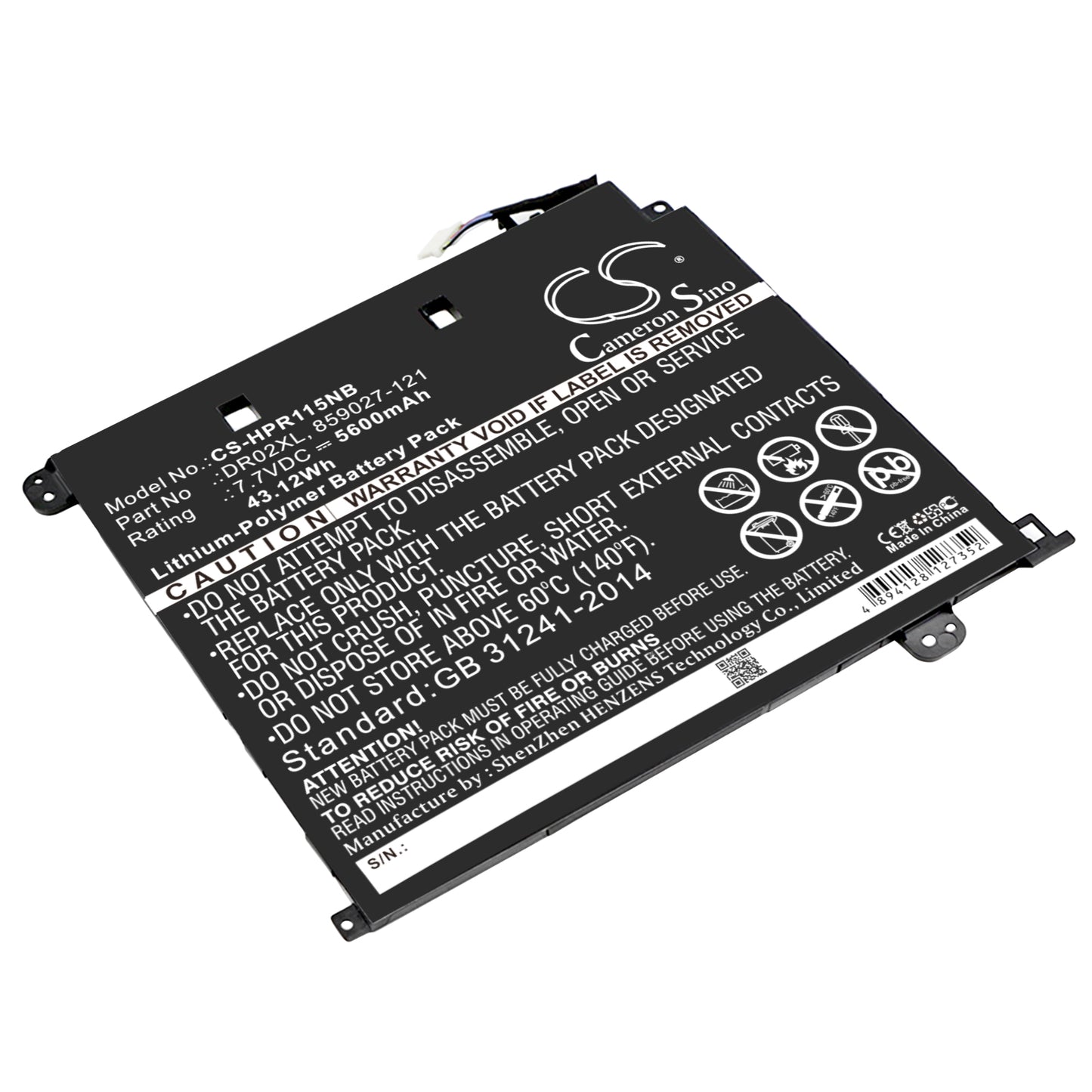 Replacement Battery for HP Chromebook 11 G5 – Notebook, Laptop – 5600mAh / 7.7V - image 1