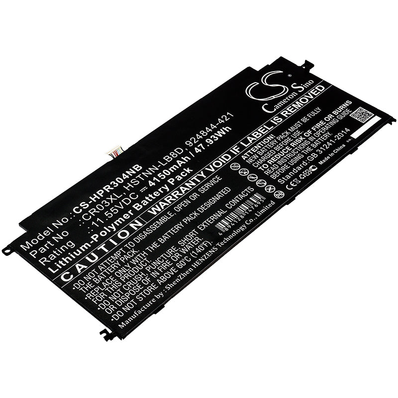 Replacement Battery for HP ENVY 12-g000 x2 Detachable PC – Notebook, Laptop – 4150mAh / 11.55V - image 1