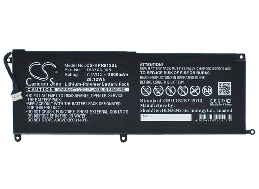 Replacement Battery for HP Pro x2 612 G1 – Tablet – 3800mAh / 7.4V - image 1