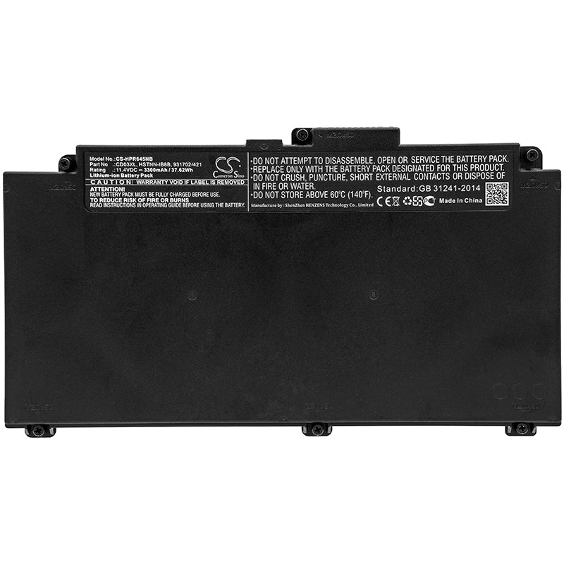 Replacement Battery for HP  ProBook 645 G – Notebook, Laptop – 3300mAh / 37.62Wh / 11.4V