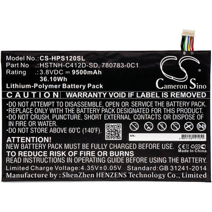 Replacement Battery for HP Pro Slate 12 – Tablet – 9500mAh / 3.8V - image 3