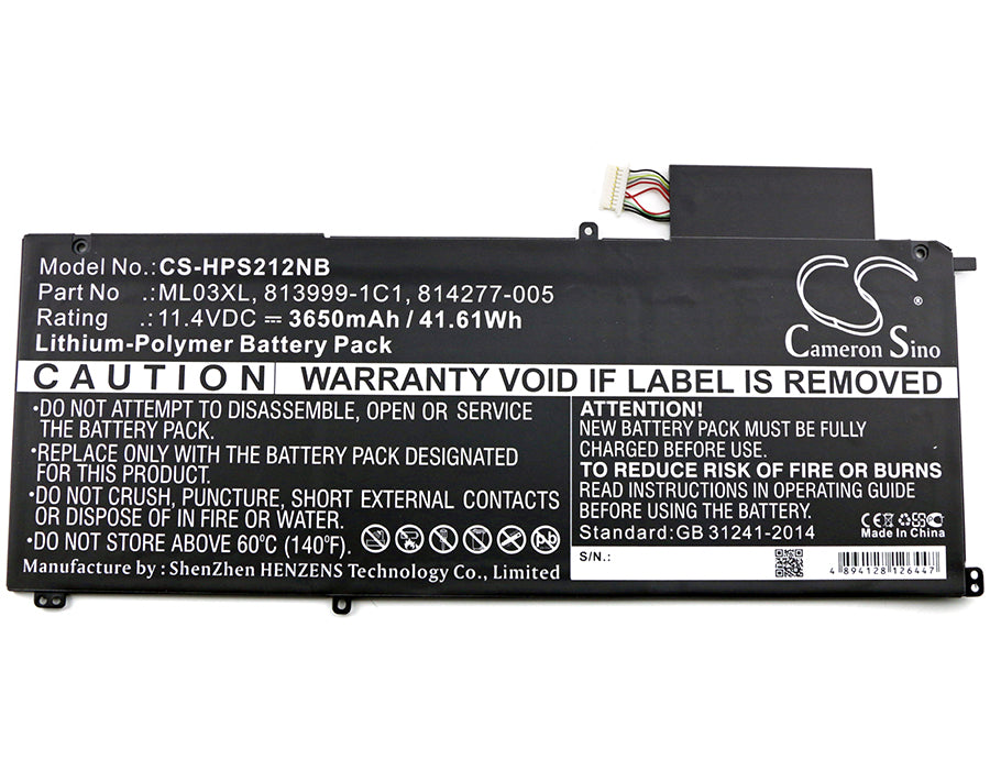 Replacement Battery for HP Spectre X2 12" – Notebook, Laptop – 3650mAh / 11.4V - image 3