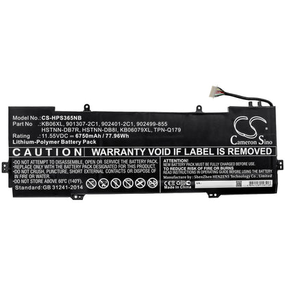 Replacement Battery for HP Spectre X360 15-BL001NV – Notebook, Laptop – 6750mAh / 11.55V - image 3
