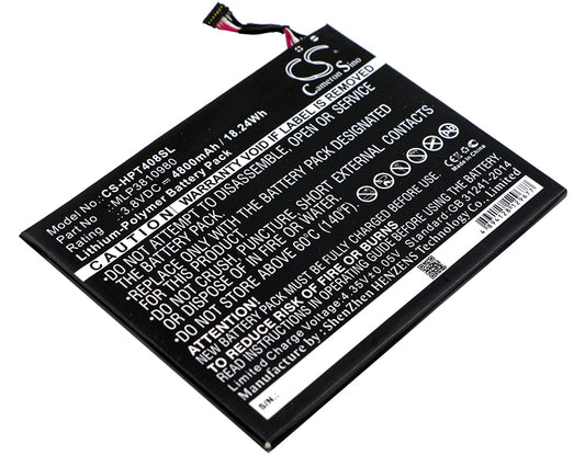Replacement Battery for HP Pro Tablet 408 G1 – Tablet – 4800mAh / 3.8V - image 1