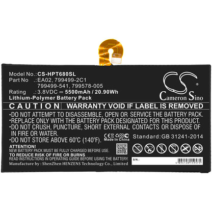 Replacement Battery for HP Pro Tablet 608 G1 (N2S60UT) – Tablet – 5500mAh / 3.8V - image 3