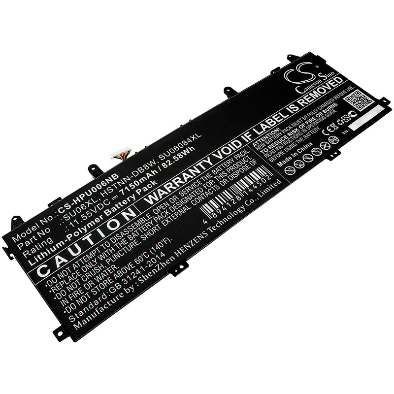 Replacement Battery for HP Spectre X360 15-DF0000 – Notebook, Laptop – 7150mAh / 11.55V - image 1