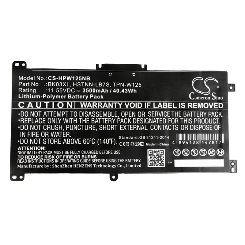 Replacement Battery for HP Pavilion X360 14-BA013NL – Notebook, Laptop – 3500mAh / 11.55V - image 3