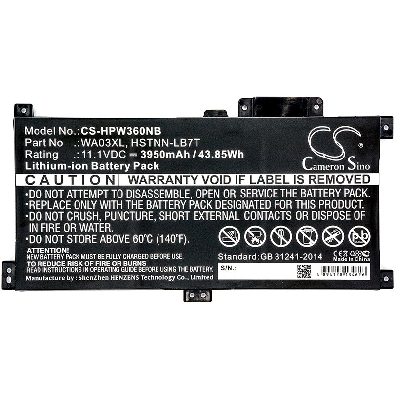 Replacement Battery for HP Pavilion X360 15-BK150SA – Notebook, Laptop – 3950mAh / 11.1V - image 3