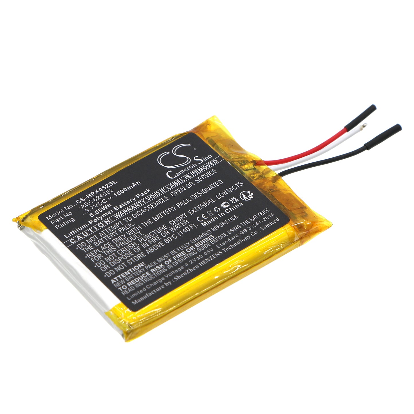 Replacement Battery for HyperX Cloud Alpha – Wireless Headset – 1500mAh / 3.7V - image 1
