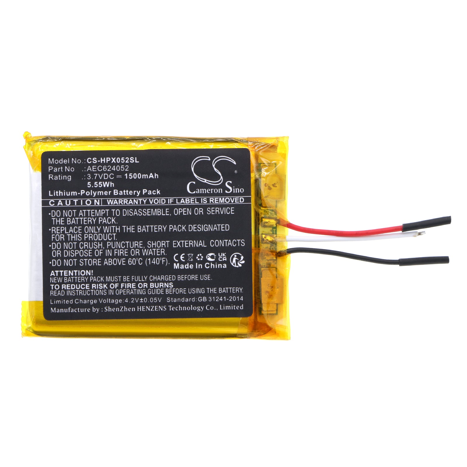 Replacement Battery for HyperX Cloud Alpha – Wireless Headset – 1500mAh / 3.7V - image 3