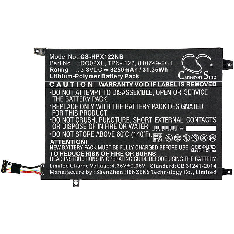 Replacement Battery for HP Pavilion X2 10-J014TU – Notebook, Laptop – 8250mAh / 3.8V - image 3