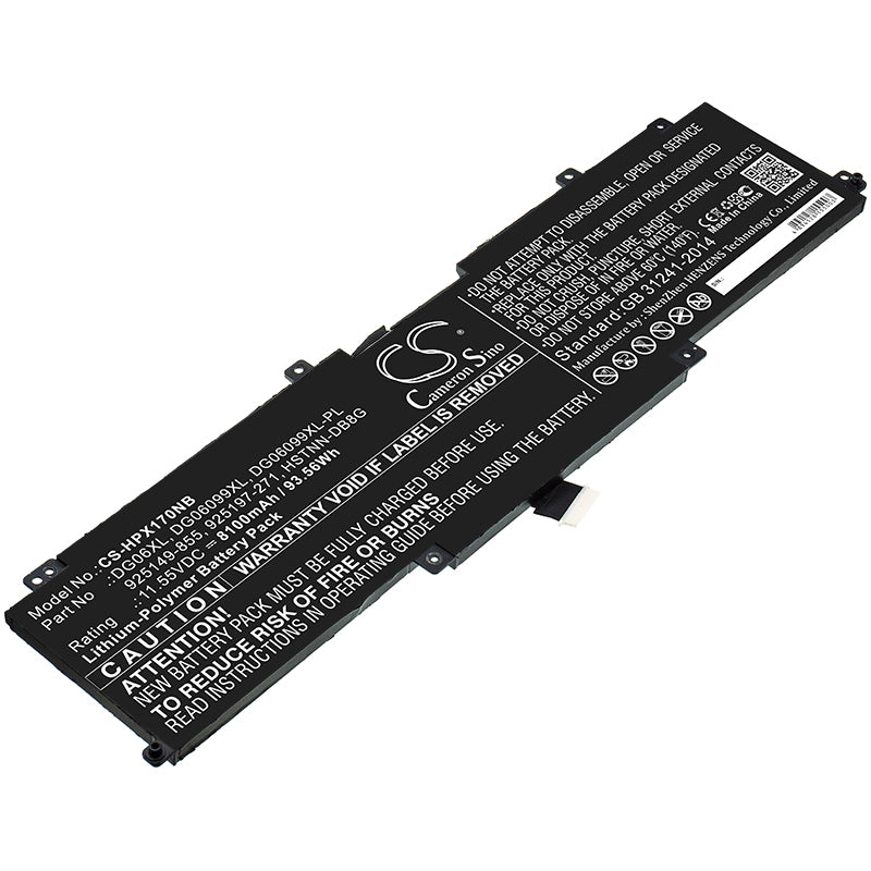 Replacement Battery for HP Omen X 17-AP016TX – Notebook, Laptop – 8100mAh / 11.55V - image 1