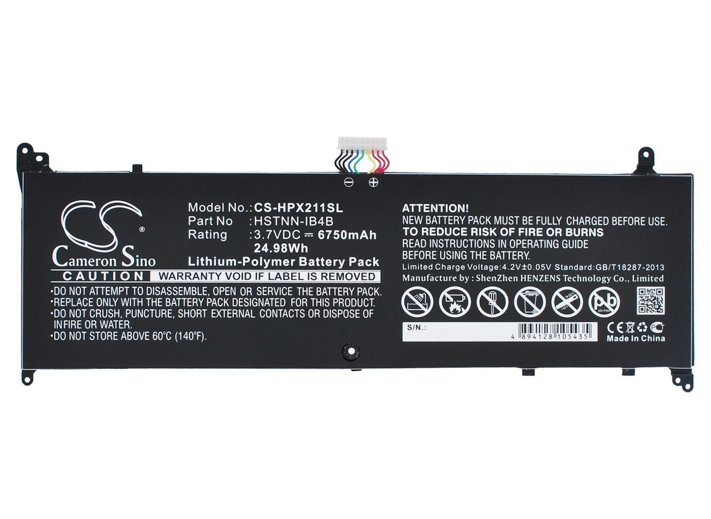 Replacement Battery for HP Envy X2 11 – Tablet – 6750mAh / 3.7V - image 1