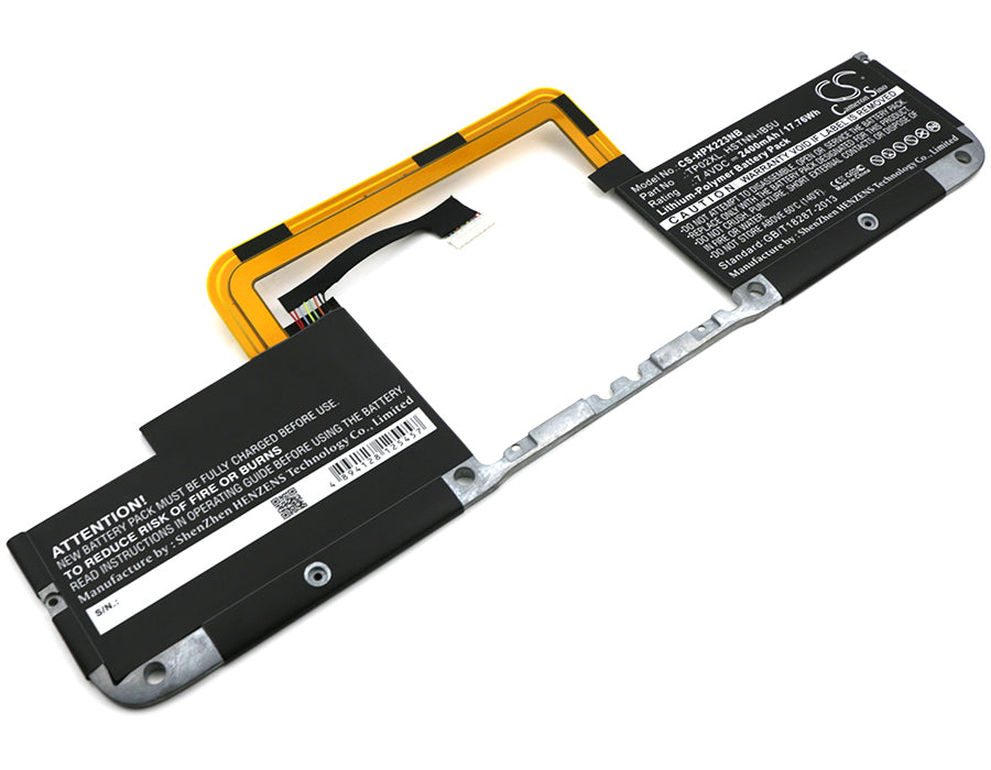 Replacement Battery for HP Spectre x2 13 – Notebook, Laptop – 2400mAh / 7.4V - image 1