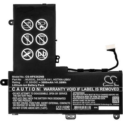 Replacement Battery for HP Pavilion X360 11-U000 – Notebook, Laptop – 3600mAh / 11.55V - image 3