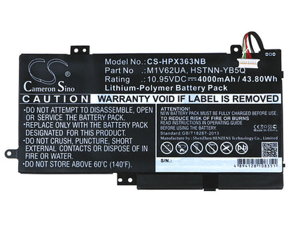 Replacement Battery for HP  Envy X360 – Notebook, Laptop – 4000mAh / 43.80Wh / 10.95V