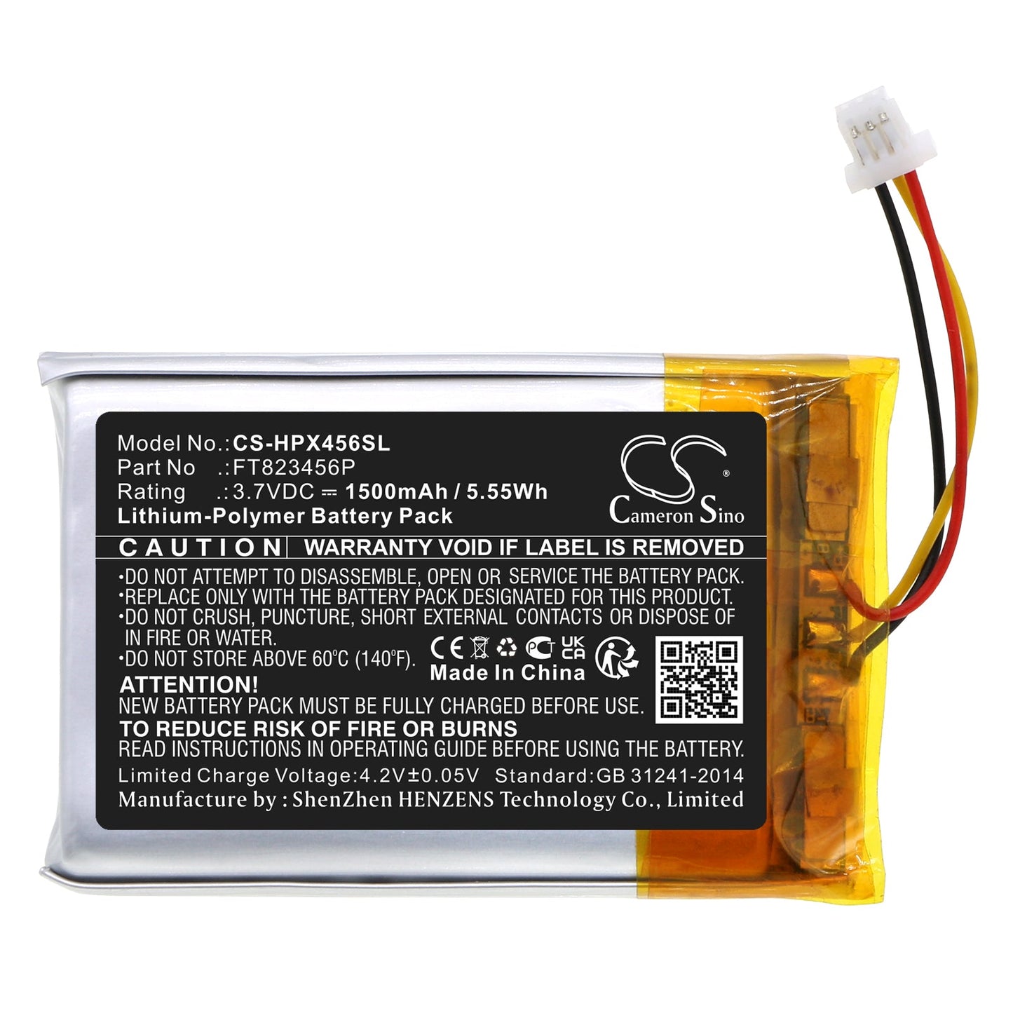 Replacement Battery for LucidSound  LS35X – Wireless Headset – 1500mAh / 5.55Wh / 3.7V